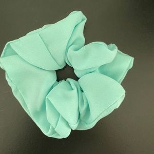 teal scrunchie